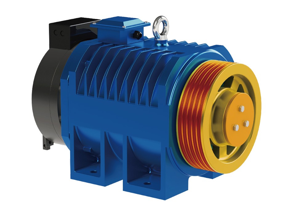 Gearless Traction Machine View 2